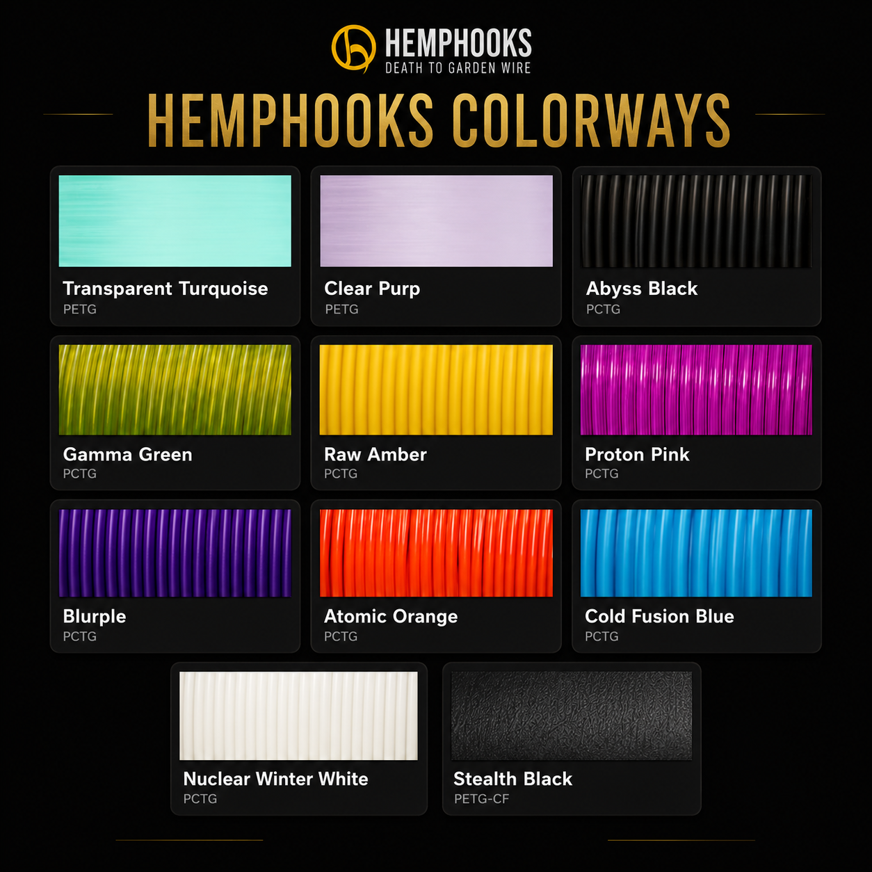 HempHooks Rim Clips Bulk-Packs | Fabric Pot LST Adapter | No Grommet Required | 3D Printed | Patent Pending