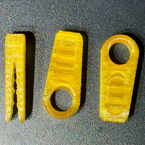 Raw Amber Rim Clips 3D Printed