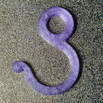 clear purp pole clip
