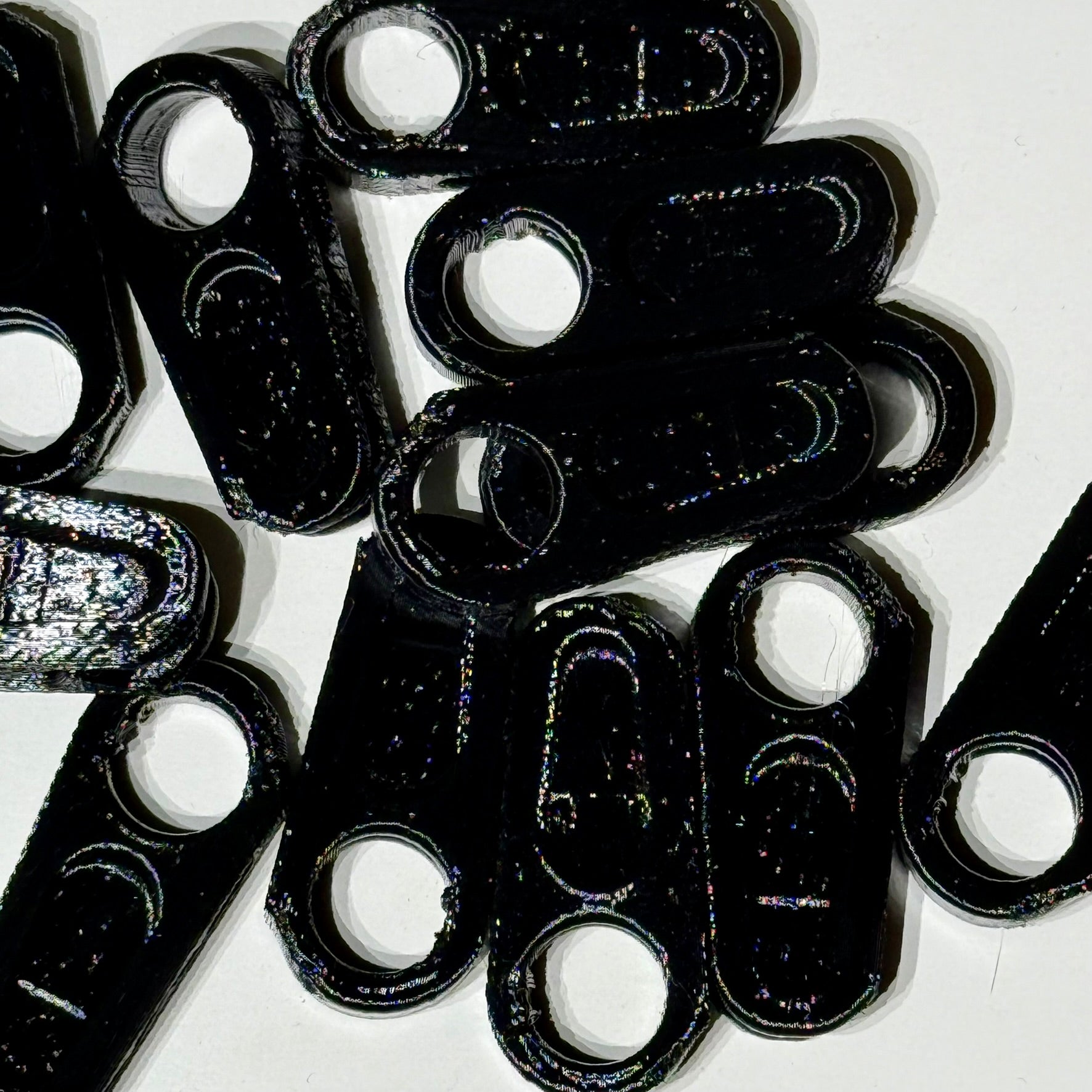 Bulk pack of Abyss Black Rim Clips