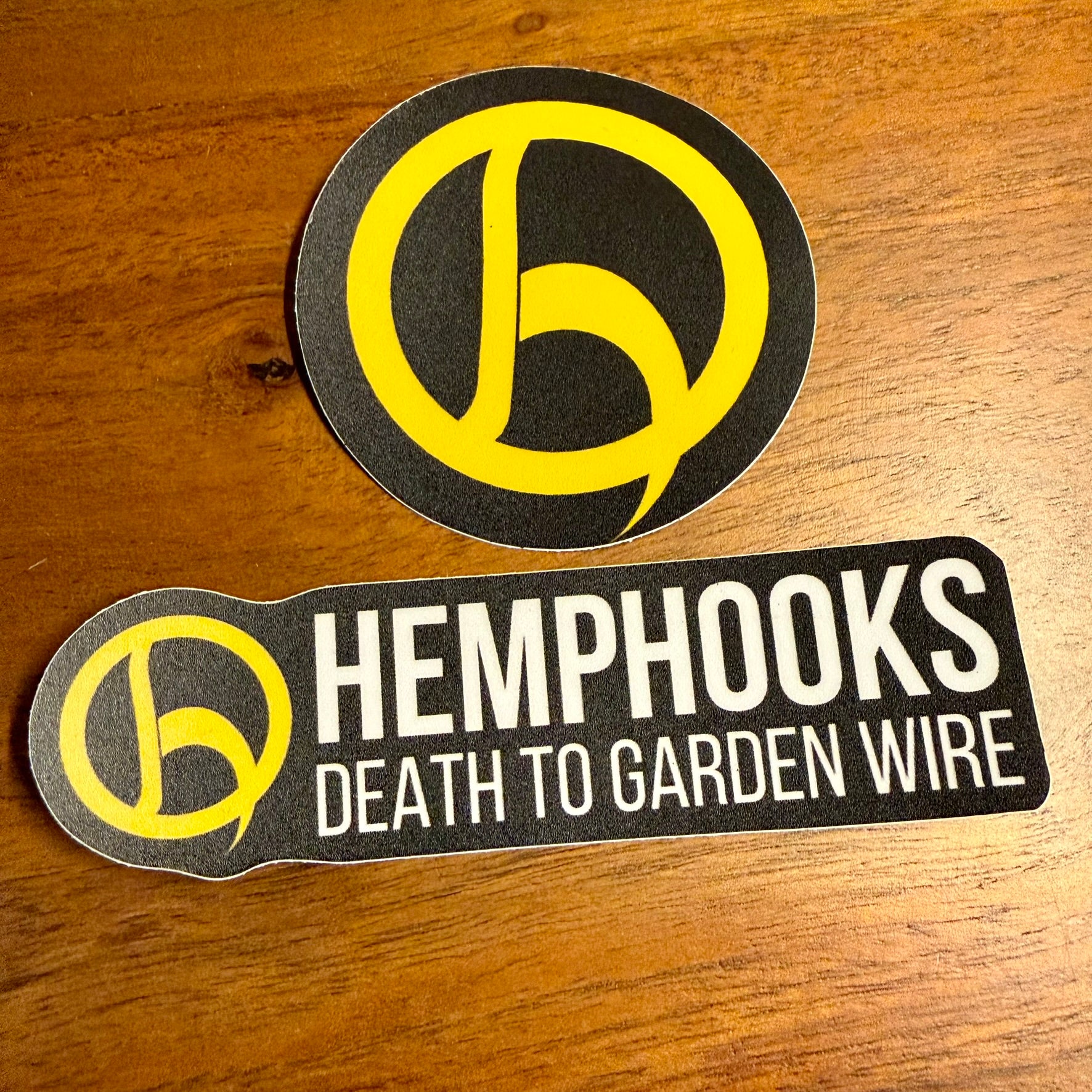 HempHooks sticker 2-pack
